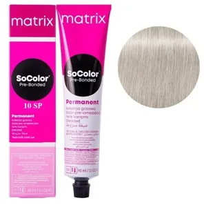 10SP екстрасвітлий блондин сріблясто-перлинний  Крем-фарба для волосся, 90 мл SoColor Pre-Bonded  MATRIX (оновлений дизайн)